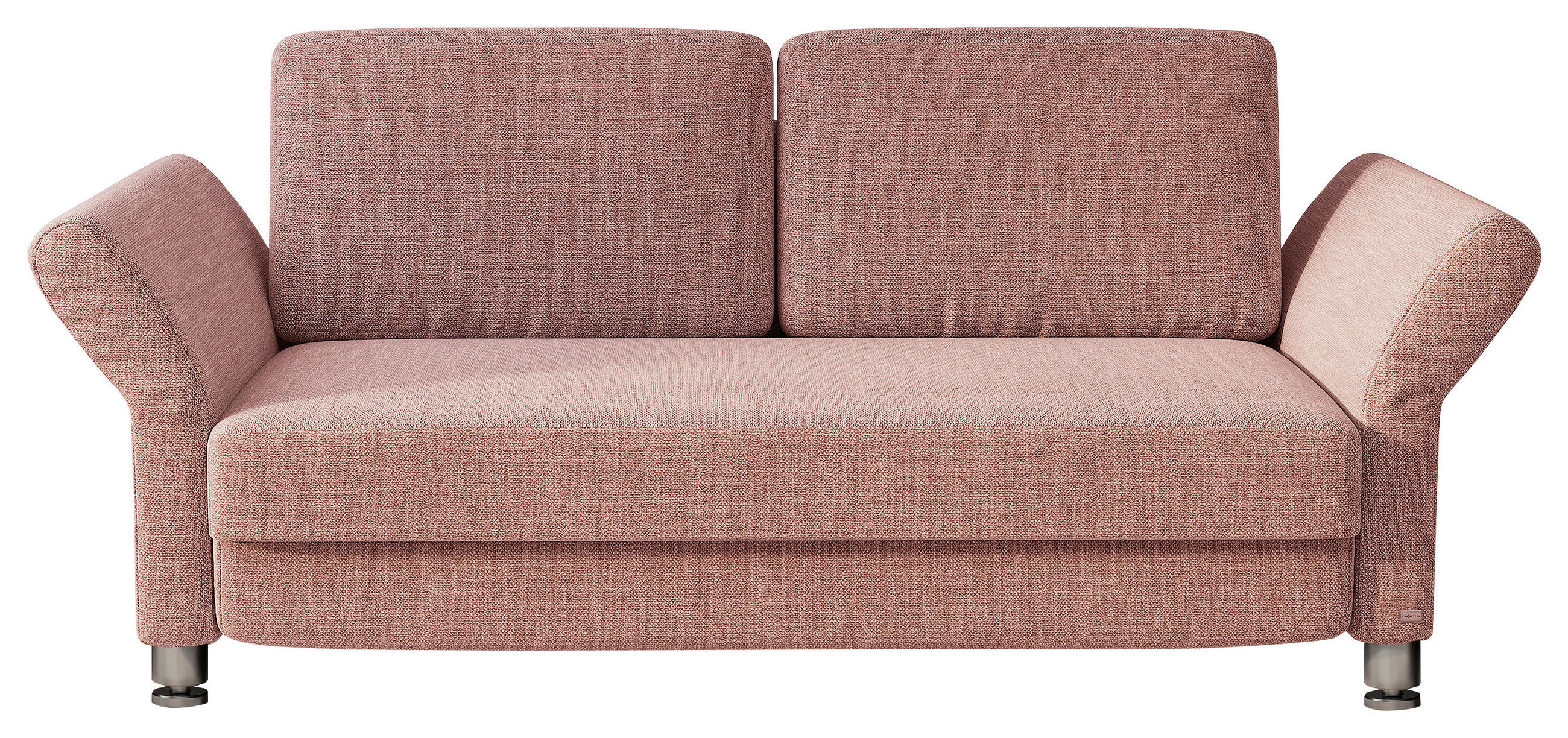 SCHLAFSOFA Altrosa  - Chromfarben/Altrosa, Design, Textil (160/84/96cm) - RUF Betten