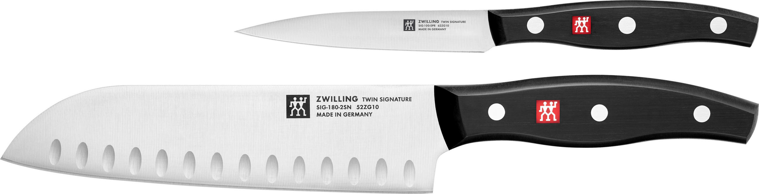 MESSERSET Signature 2-teilig  - Edelstahlfarben/Schwarz, Basics, Kunststoff/Metall - Zwilling