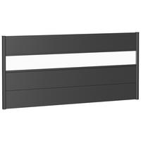 SICHTSCHUTZ - Dunkelgrau, Basics, Kunststoff/Metall (194/91/4,4cm) - Biohort