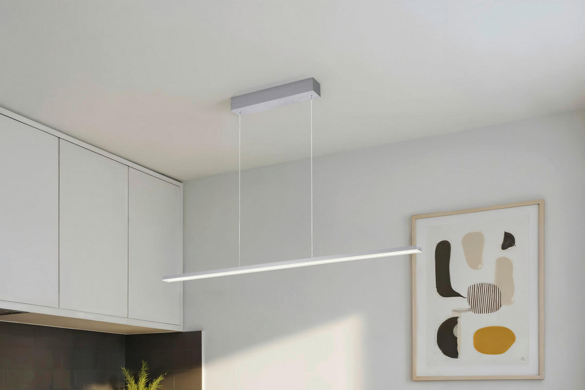 LED-HÄNGELEUCHTE Baseline 2.0 119/4/30-140 cm   - Alufarben, KONVENTIONELL, Metall (119/4/30-140cm) - BOPP