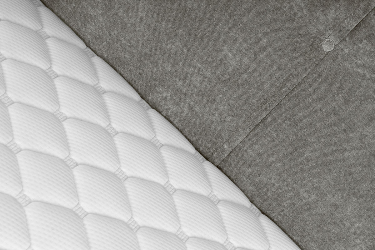 BOXBETT 120/200 cm  in Grau  - Schwarz/Grau, KONVENTIONELL, Holz/Textil (120/200cm) - Welnova