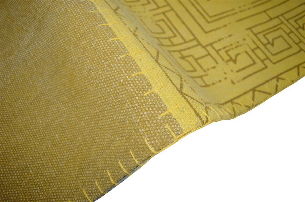 FLACHWEBETEPPICH 160/230 cm Lyrical Gelb, Multicolor  - Gelb/Multicolor, Basics, Textil (160/230cm) - Kayoom