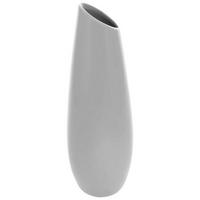 VÁZA, keramika, 36 cm - šedá, Design, keramika (12/12/36cm)