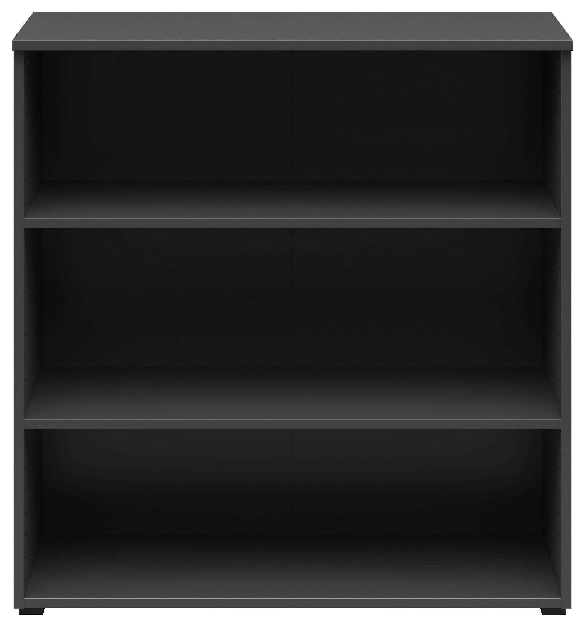 REGÁL, barvy grafitu, 80/83/40 cm - barvy grafitu/antracitová, Moderní, kompozitní dřevo/plast (80/83/40cm) - Carryhome