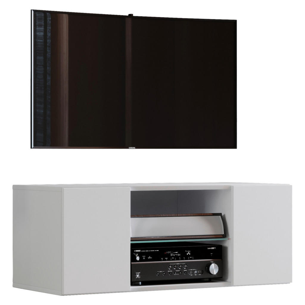 TV-Lowboard Jusa 95 B: 95 cm Weiß