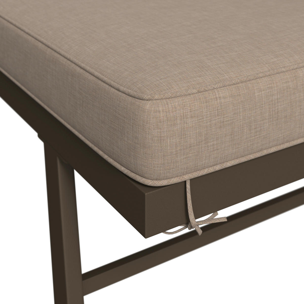 LOUNGE GARNITURA ogljikovo jeklo  - bežrjava/rumena, Moderno, kovina/umetna masa (200/67/68cm) - Beldano