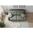SCHLAFSOFA  in Mikrofaser Khaki  - Khaki/Schwarz, Design, Holz/Textil (184/85/97cm) - Novel