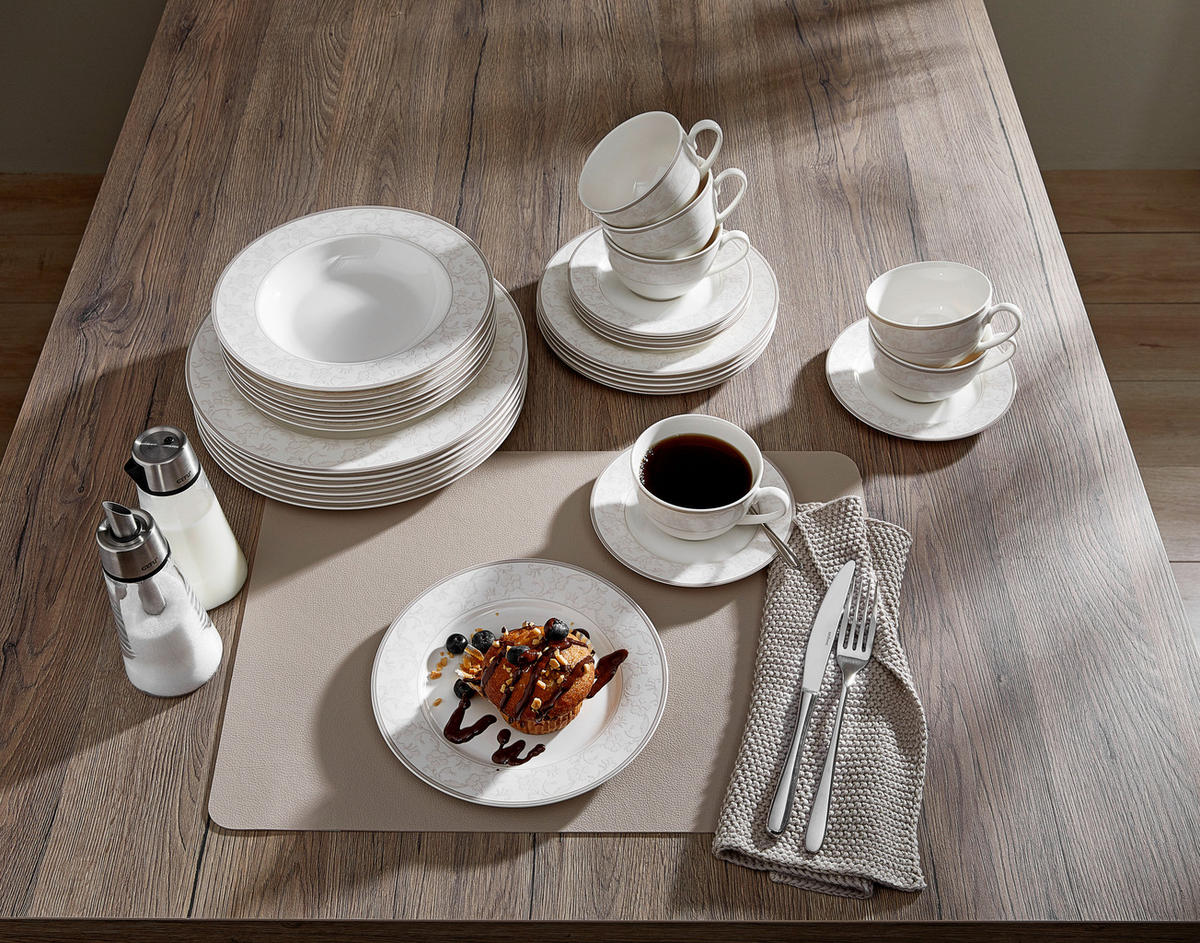 Serviciu De Masă Complet 30 piese  - alb/bej, Design, ceramică - Ritzenhoff Breker