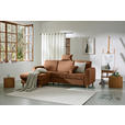 ECKSOFA Terracotta Flachgewebe  - Buchefarben/Terracotta, KONVENTIONELL, Holz/Textil (166/241cm) - Carryhome