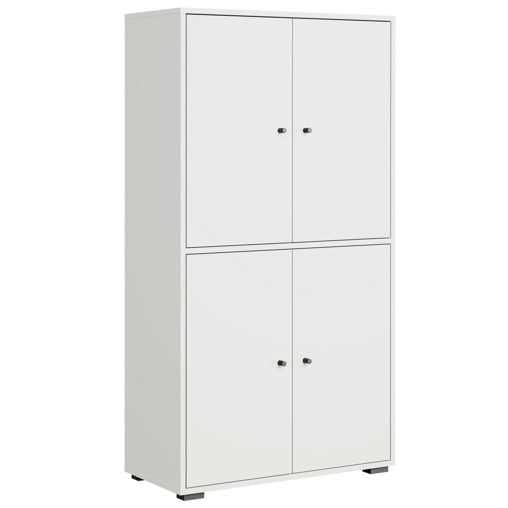 P & B SKRINKA NA TOPÁNKY, biela, 70/131/33 cm