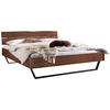 BETT 160/200 cm  in Anthrazit, Nussbaumfarben  - Anthrazit/Nussbaumfarben, MODERN, Holz/Metall (160/200cm) - Hasena