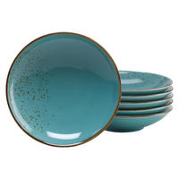 SUPPENTELLERSET 22 cm  - Türkis, Trend, Keramik (22cm) - Creatable