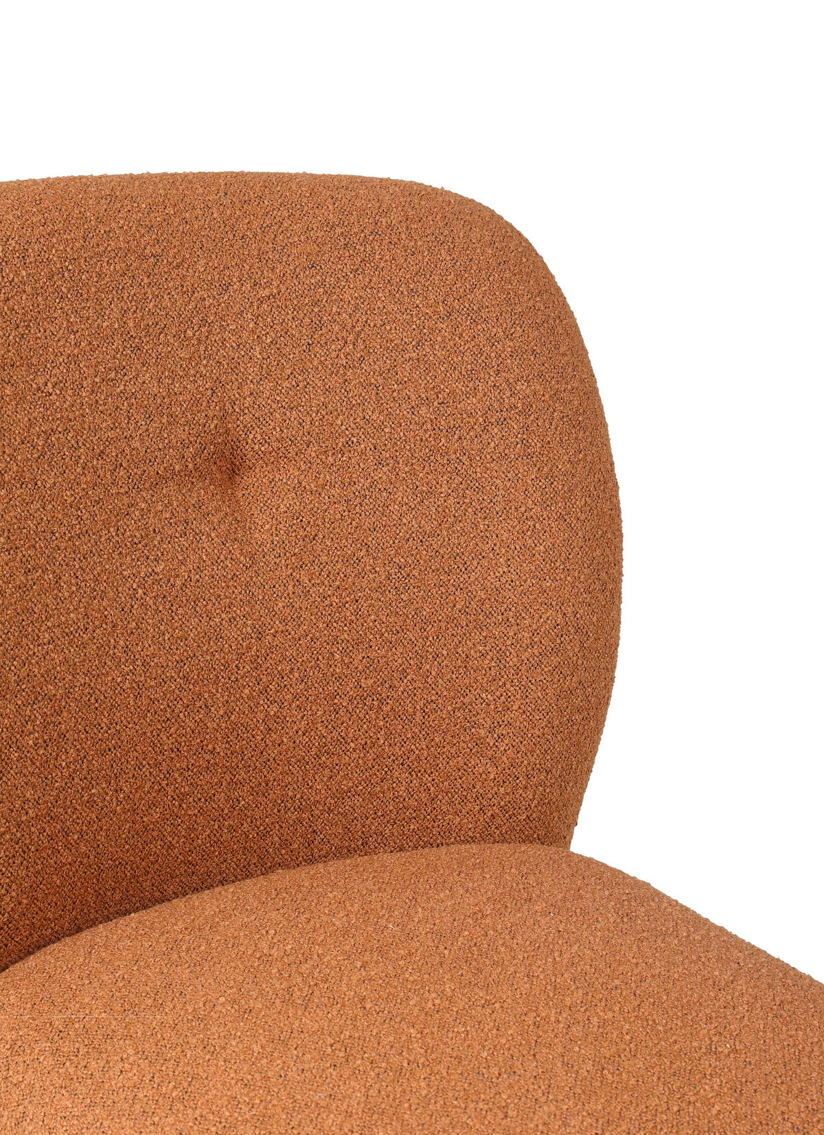 SCHWINGSTUHL  in Stahl Webstoff, Bouclé  - Rostfarben/Schwarz, Basics, Textil/Metall (48/86,5/62,5cm) - Tom Tailor