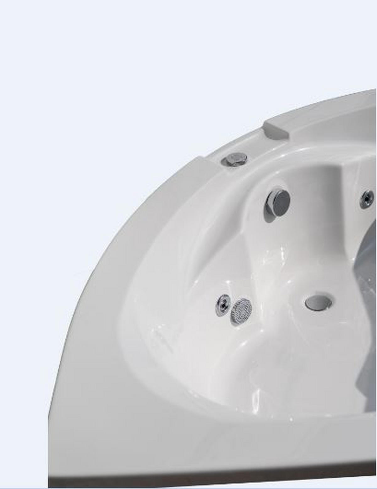 WHIRLPOOL-BADEWANNE Wandmontage   - Weiß, Basics (150/57/150cm)