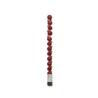JULGRANSKULOR SET 3 cm  - röd, Klassisk, plast (3cm)