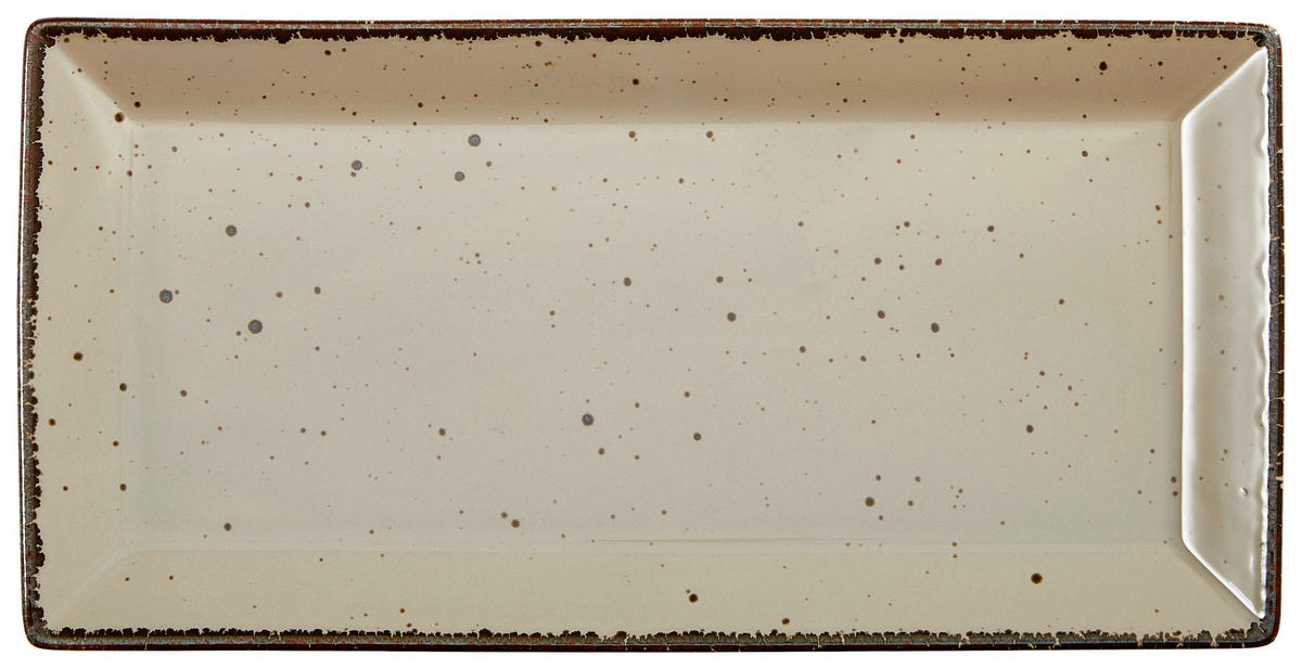 SERVIERPLATTE - Taupe, LIFESTYLE, Keramik (18/36cm) - Landscape