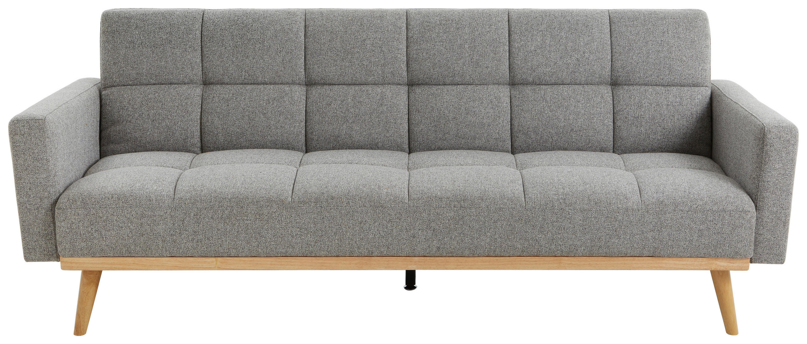 P & B ROZKLÁDACÍ POHOVKA, textil, šedá