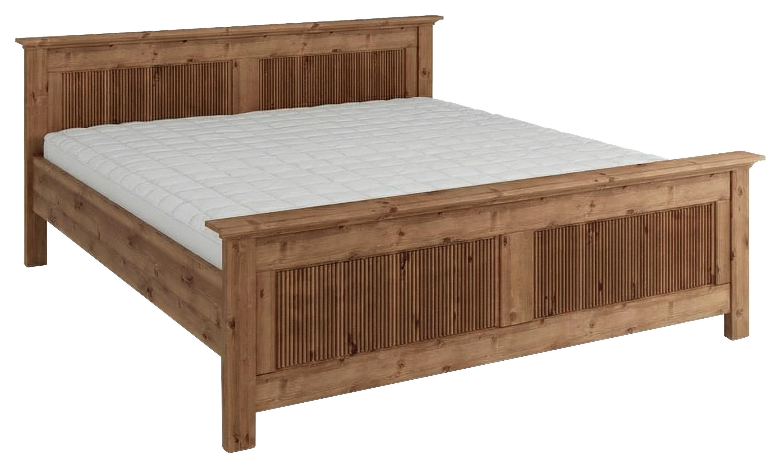 BETT 180/200 cm,  in Eichefarben,  - Eichefarben, KONVENTIONELL, Holz (180/200cm) - Linea Natura