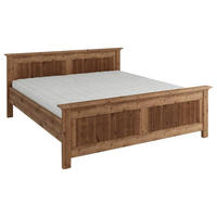 BETT 180/200 cm,  in Eichefarben,  - Eichefarben, KONVENTIONELL, Holz (180/200cm) - Linea Natura