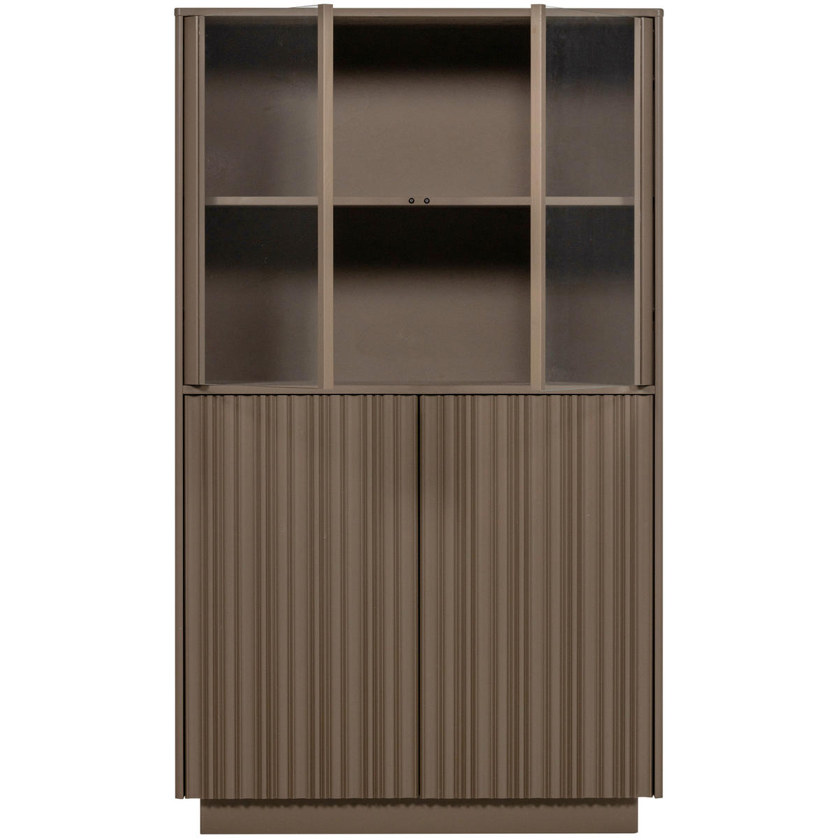 VITRINE Nova in Kiefer Braun  - Braun, Design, Glas/Holz (67/215/40cm) - Livetastic