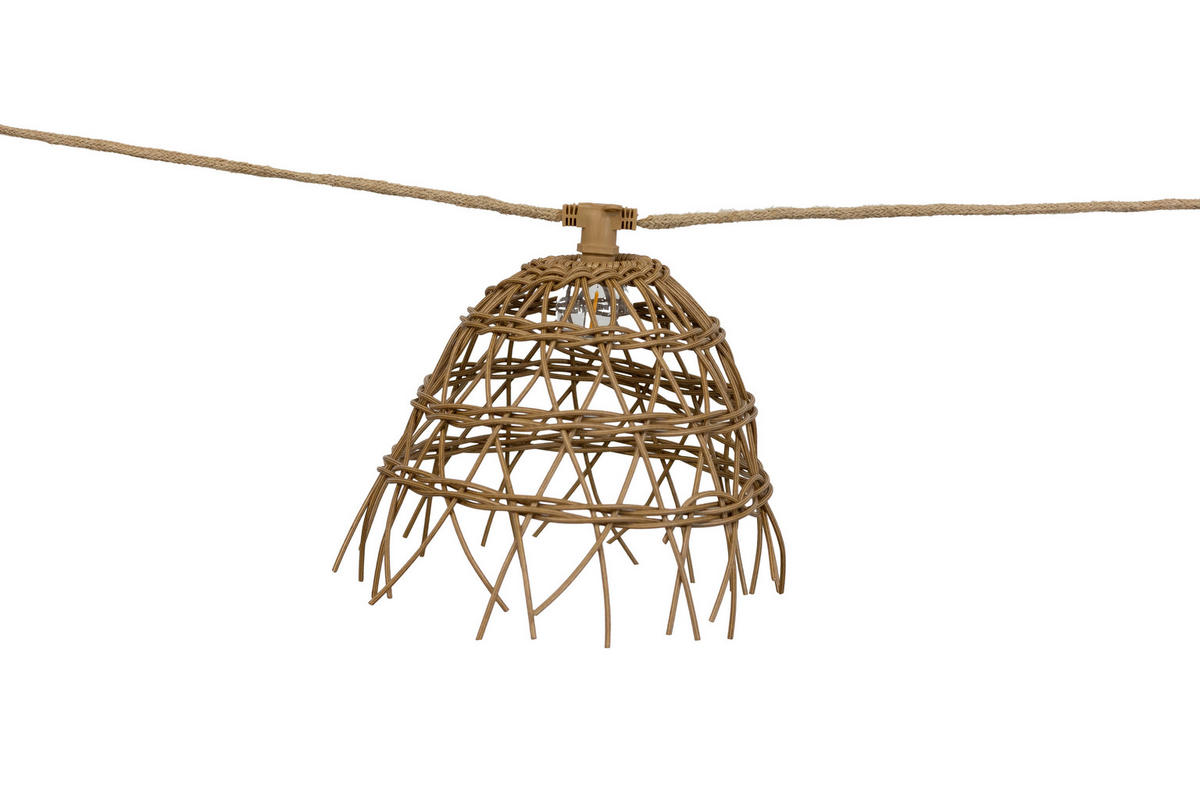 LICHTERKETTE 800/11 cm  - Braun, LIFESTYLE, Kunststoff (800/11cm) - Newgarden