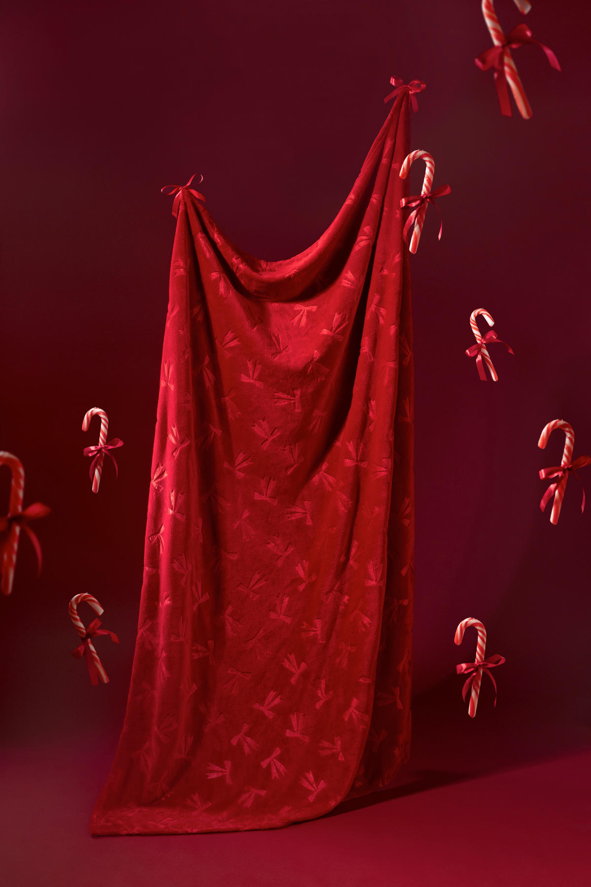 Pătură 150/200 cm  - roșu, Basics, textil (150/200cm) - MISTRAL