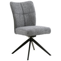 STUHL - Schwarz/Grau, Design, Textil/Metall (50/90,5/66cm) - Carryhome