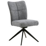 STUHL - Schwarz/Grau, Design, Textil/Metall (50/90,5/66cm) - Carryhome