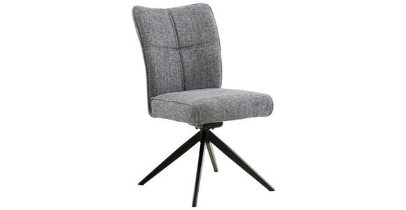 STUHL - Schwarz/Grau, Design, Textil/Metall (50/90,5/66cm) - Carryhome