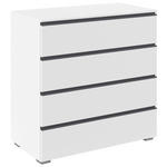 KOMMODE  in 80/81/42 cm  - Silberfarben/Graphitfarben, Trend, Holzwerkstoff/Kunststoff (80/81/42cm) - Xora