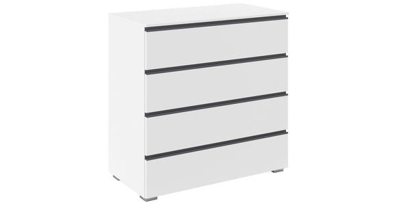 KOMMODE  in 80/81/42 cm  - Silberfarben/Graphitfarben, Trend, Holzwerkstoff/Kunststoff (80/81/42cm) - Xora