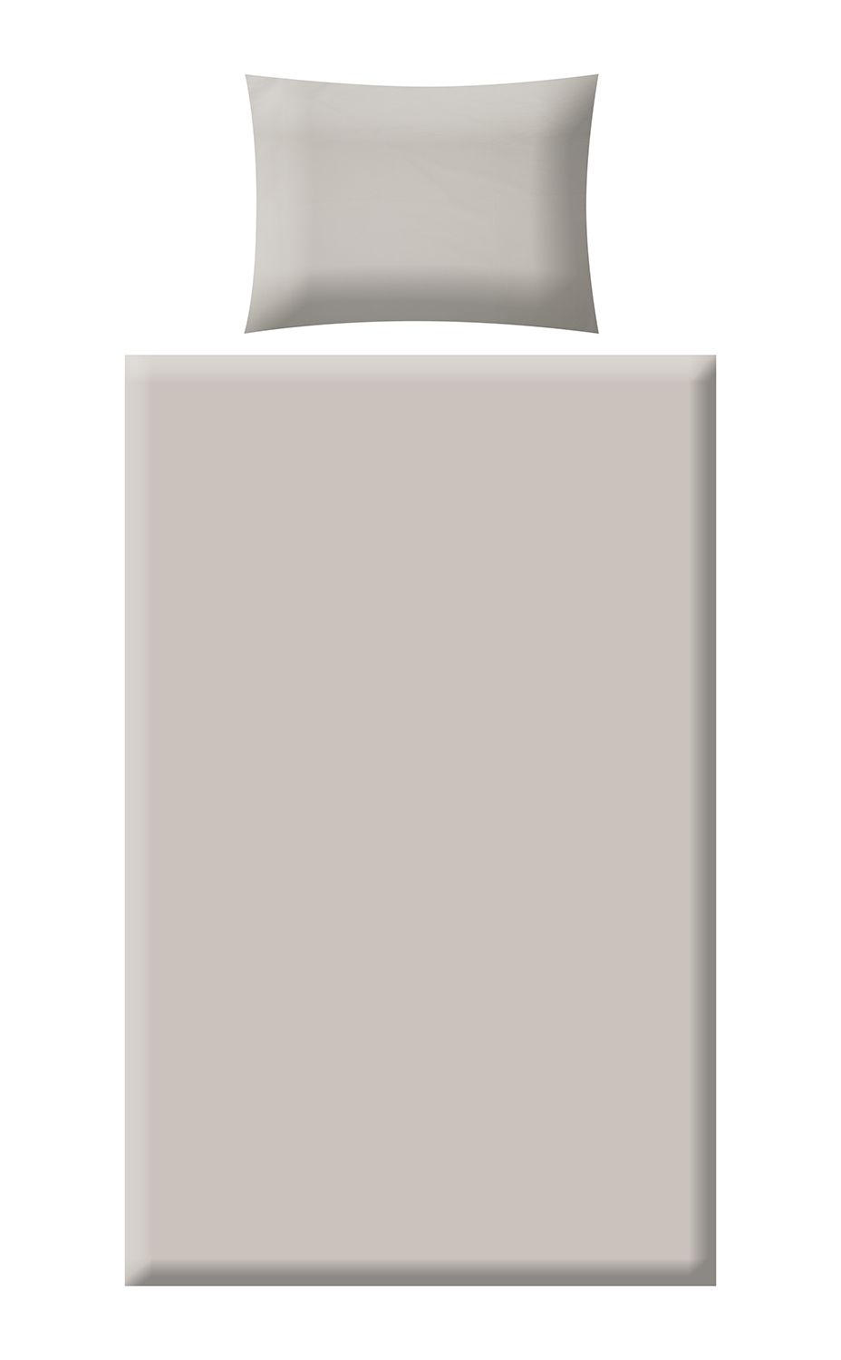 POSTELJINA 200/200 cm saten siva, svetlosiva, bež  - siva/svetlosiva, Konvencionalno, tekstil (200/200cm) - Esposa