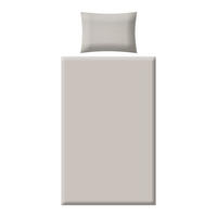 POSTELJINA 140/200 cm saten siva, svetlosiva, bež  - siva/svetlosiva, Konvencionalno, tekstil (140/200cm) - Esposa
