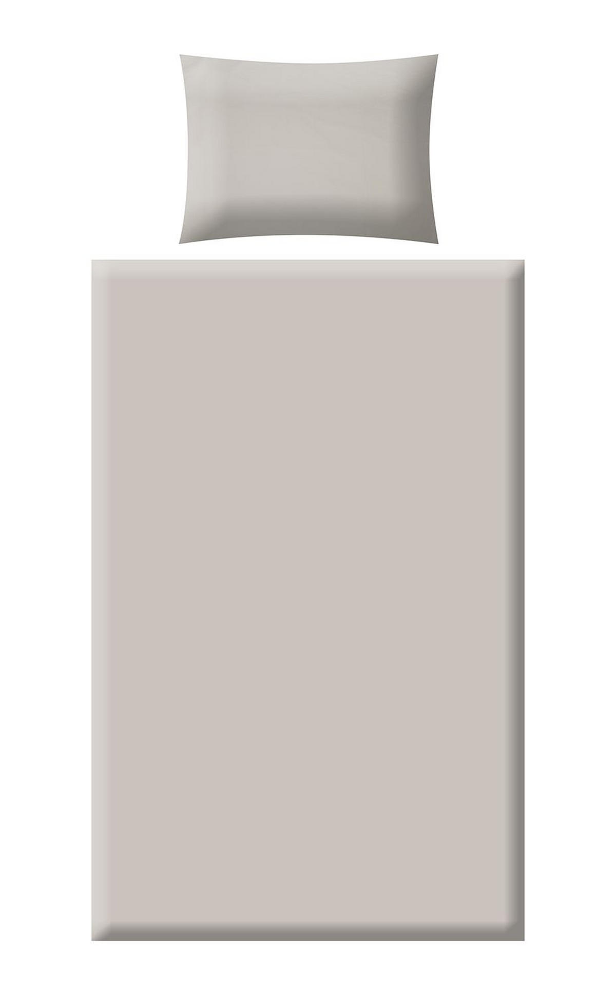 POSTELJINA 200/200 cm saten siva, svetlosiva, bež  - siva/svetlosiva, Konvencionalno, tekstil (200/200cm) - Esposa