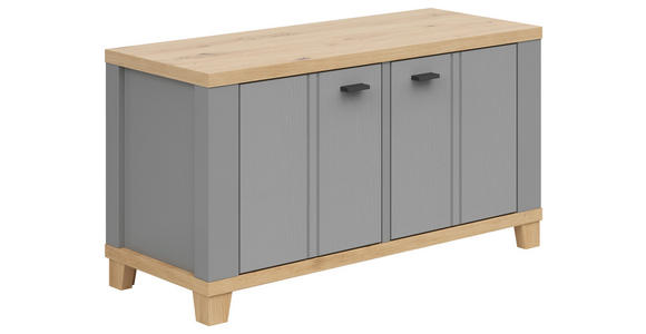 GARDEROBENBANK  in 94/51/38 cm  - Graphitfarben/Eiche Artisan, LIFESTYLE, Holzwerkstoff/Kunststoff (94/51/38cm) - Hom`in