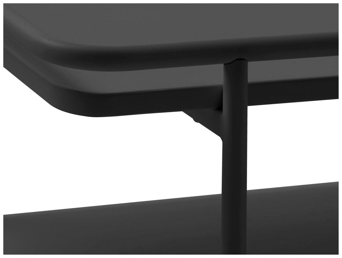COUCHTISCH 110/55/34 cm rechteckig Schwarz  - Schwarz, Basics, Metall (110/55/34cm) - Xora