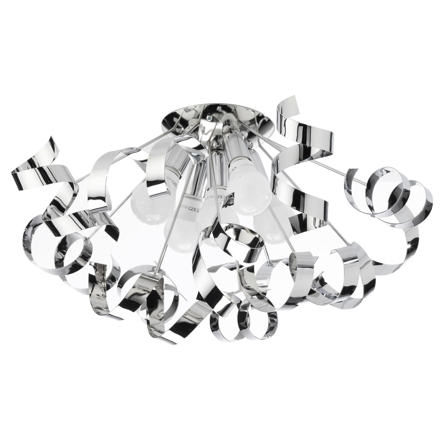 DECKENLEUCHTE 60/30 cm   - Chromfarben, Design, Metall (60/30cm)