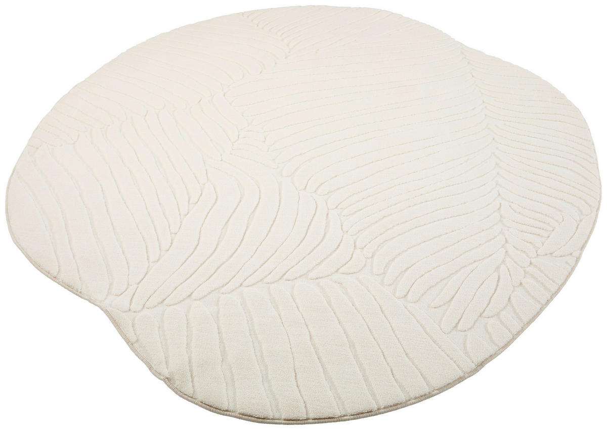 WEBTEPPICH 120/160 cm Ellipse Beige  - Beige, Design, Kunststoff/Textil (120/160cm) - Novel