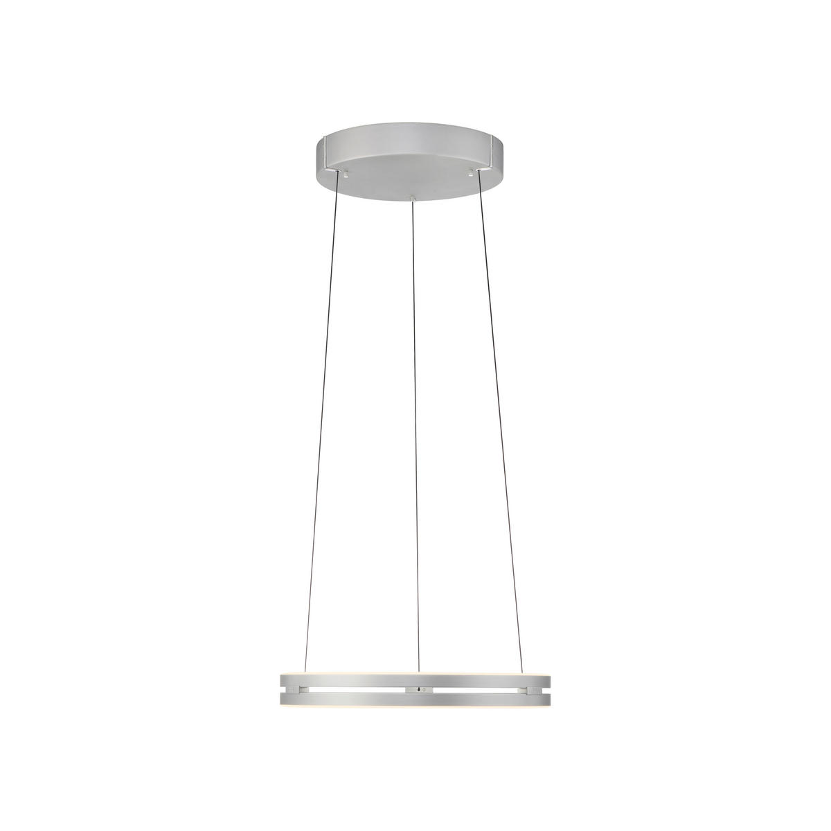 LED-PENDELLEUCHTE Pure E-Loop 50/50/350 cm   - Grau, Design, Metall (50/50/350cm) - Neuhaus PURE