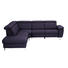 WOHNLANDSCHAFT in Leder Violett - Violett/Alufarben, Design, Leder/Metall (242/271cm) - Cantus WOHNLANDSCHAFT in Leder Violett - Violett/Alufarben, Design, Leder/Metall (242/271cm) - Cantus