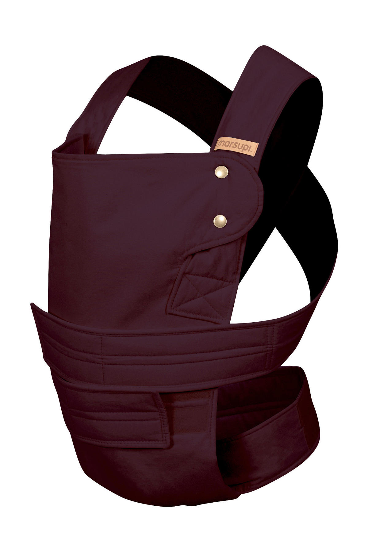 BABYTRAGE Marsupi Classic 2.0  - Aubergine, Basics, Textil (XLnull) - Wickelkinder Manduca