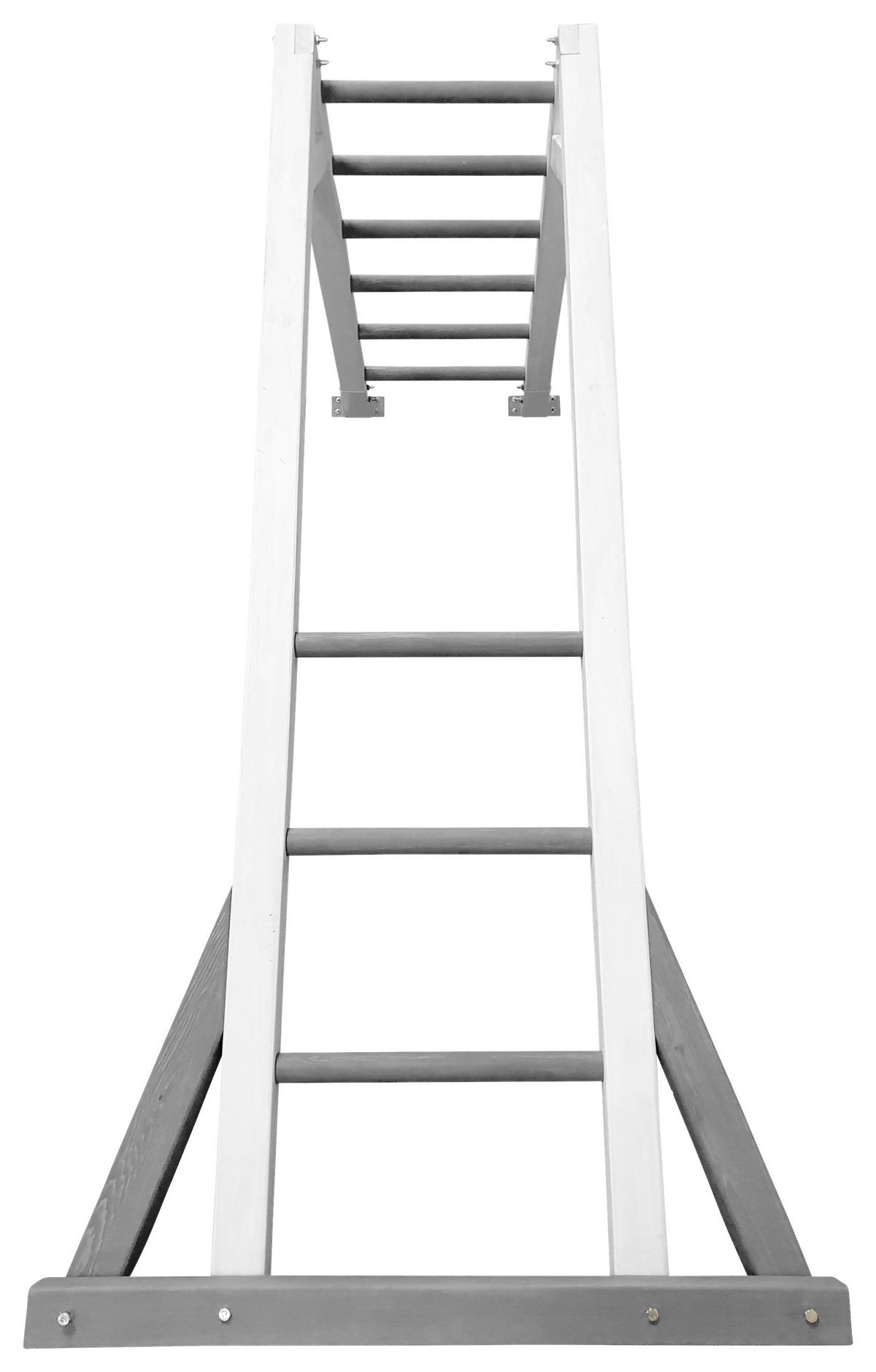 KLÄTTERSTÄLLNING - vit/grå, Klassisk, trä (167,2/206/97cm)