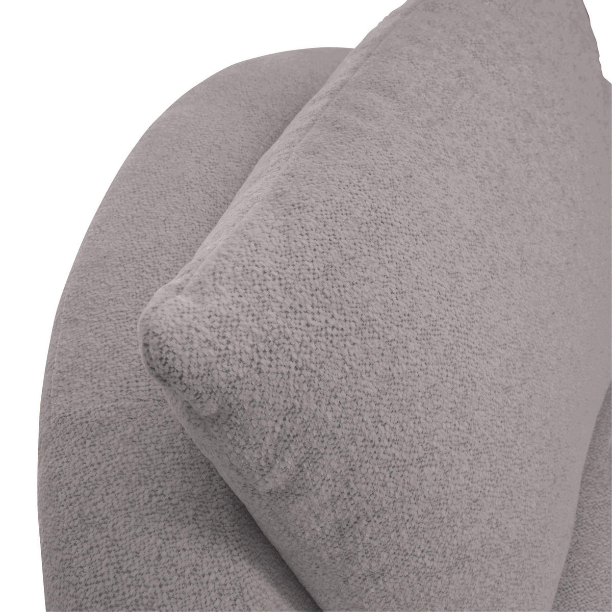 SESSEL in Flachgewebe Grau  - Schwarz/Grau, Design, Textil/Metall (130/78/112cm) - Lomoco