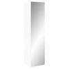 KLEIDERSCHRANK in Weiss  - Weiss/Edelstahlfarben, Design, Glas/Holzwerkstoff (51,3/213,6/59,3cm) - Cantus