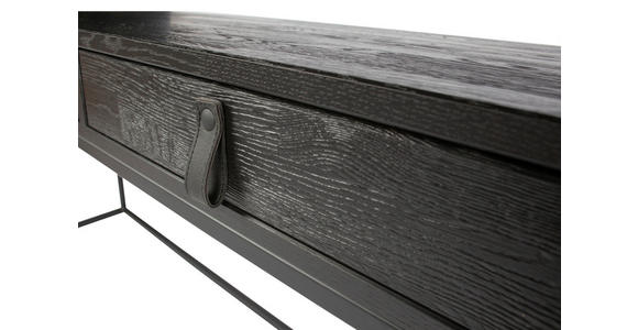 SCHREIBTISCH 140/44/75 cm in Schwarz - Schwarz, Design, Holz/Metall (140/44/75cm) - Carryhome