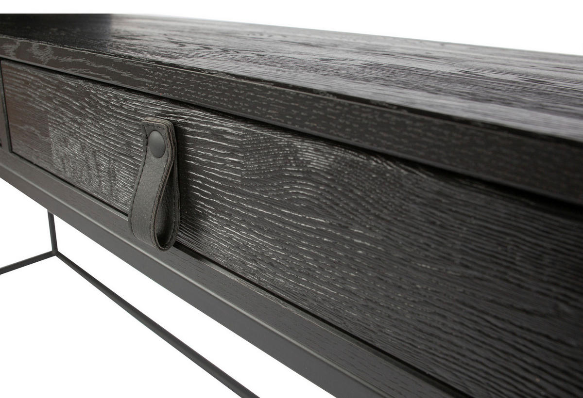 SCHREIBTISCH 140/44/75 cm  in Schwarz  - Schwarz, Design, Holz/Metall (140/44/75cm) - Carryhome