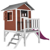 SPIELHAUS 240/189/167 cm  - Weiss/Rot, Konventionell, Holz/Kunststoff (240/189/167cm)