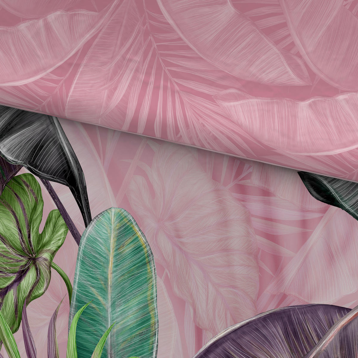 WENDEBETTWÄSCHE Satin 135/200 cm  - Mauve, Textil (135/200cm) - Novel