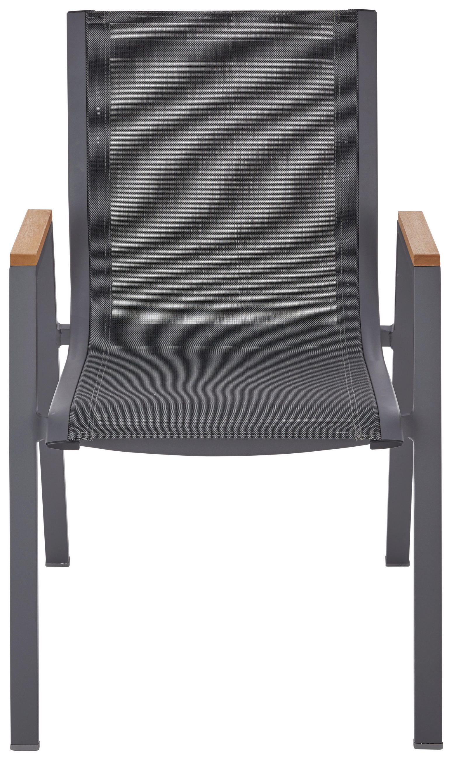 STAPELSESSEL in Holz, Metall, Textil Anthrazit  - Anthrazit/Naturfarben, MODERN, Holz/Textil (55/64,5/88,5cm) - Ambia Garden