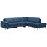 WOHNLANDSCHAFT in Leder Blau - Blau/Alufarben, Design, Leder/Metall (291/273cm) - Beldomo Premium WOHNLANDSCHAFT in Leder Blau - Blau/Alufarben, Design, Leder/Metall (291/273cm) - Beldomo Premium